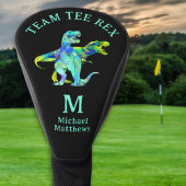 Couvre-club De Golf Personalized Funny Team Tee Rex Dinosaur Joke