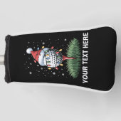 Couvre-club De Golf Personalized Golf Ball Christmas Tree Santa Hat  (Devant)