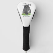 Couvre-club De Golf Personalized Initial Name Monogram (Devant)