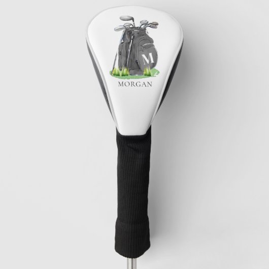 Couvre-club De Golf Personalized Initial Name Monogram (Devant)