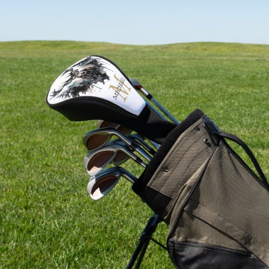 Couvre-club De Golf Personalized Monogram Elk Forest (In Situ)