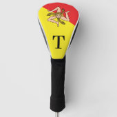 Couvre-club De Golf Personalized Sicily Trinacria Monogrammed (Devant)