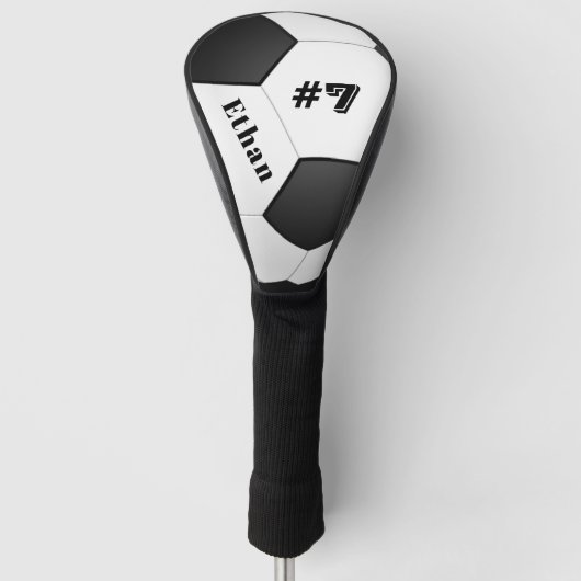 Couvre-club De Golf Personalized Soccer Ball Football (Devant)