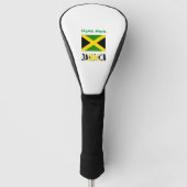 Couvre-club De Golf Personnalisation verte du drapeau jamaïcain (Devant)