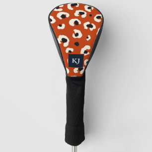 Couvre-club De Golf Personnalisé Bold Leopard Monogramme