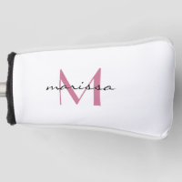 Personnalisé Dames Rose Nom Monogramme Putter Cove