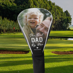 Couvre-club De Golf Personnalisé Meilleur Papa Par Par Photo Fête des 