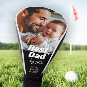 Couvre-club De Golf Personnalisé Meilleur Père Par Par Retro Photo Coo