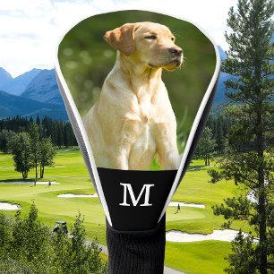 Couvre-club De Golf Personnalisé Photo Pet Élégant Monogramme Personna