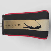 Couvre-club De Golf Personnaliser Lady Silhouette putter Golf Head Cov (Devant)