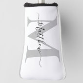 Couvre-club De Golf Personnaliser le nom initial du monogramme (Tourné à 90°)