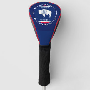 Couvre-club De Golf Personnaliser votre drapeau d'état du Wyoming sur