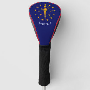 Couvre-club De Golf Personnaliser votre texte Indice d'état Indiana s