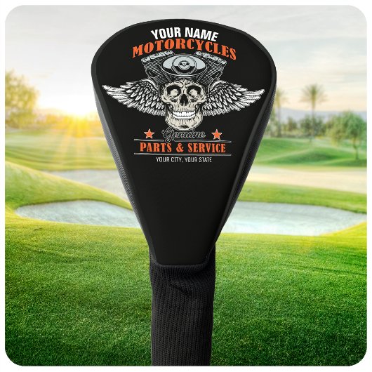 Couvre-club De Golf Personnalized Biker Flying