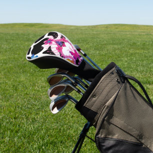 Couvre-club De Golf Petite princesse noir et blanc adorable papillons