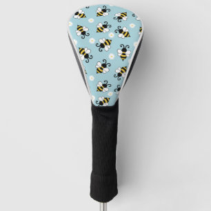 Couvre-club De Golf Petites abeilles mignonnes et fleurs marguerites m