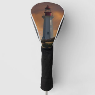 Couvre-club De Golf Phare de Point Atkinson au coucher du soleil