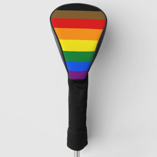Couvre-club De Golf Philadelphia Pride Drapeau LGBT arc-en-ciel symbol (Devant)
