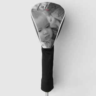 Couvre-club De Golf Photo d'année établie par père noir de manuscri