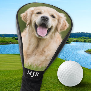 Couvre-club De Golf Photo de chien d'animal personnalisé Golden Retrie