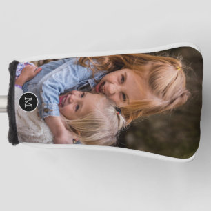 Couvre-club De Golf Photo de la famille des monogrammes personnalisée