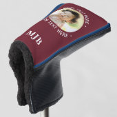 Couvre-club De Golf Photo simple personnalisée Monogramme 3 initial (Devant 3/4)