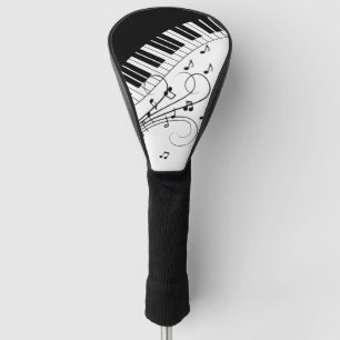 Couvre-club De Golf Piano Keyboard Music Design