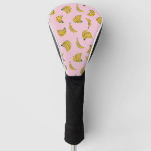 Couvre-club De Golf Pied de Hipster jaune et rose