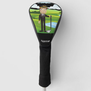 Couvre-club De Golf Pilote de l'industrie de l'aviation Golfeur à la b