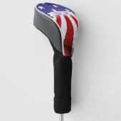 Couvre-club De Golf Pilote du drapeau américain patriotique (Incliné)