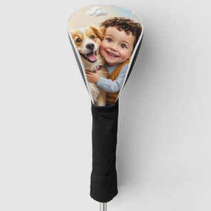 Couvre-club De Golf Pilote Golfeur personnalisé simple photo personnal