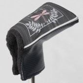 Couvre-club De Golf Pink Dragonfly Rustic Golf Head Cover (Devant 3/4)