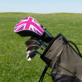 Couvre-club De Golf Pink & Purple Union Jack/Flag (In Situ)