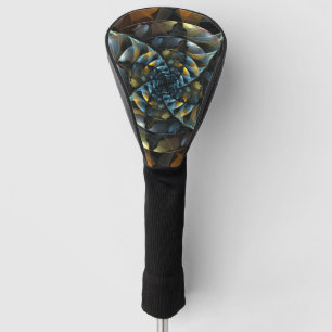 Couvre-club De Golf Pinwheel Art Abstrait