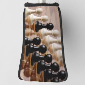 Couvre-club De Golf Pions sur le tableau d'échecs (Tourné à 90°)