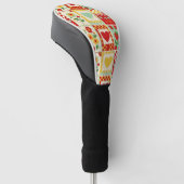 Couvre-club De Golf Pique-nique patchwork fraise (Incliné)