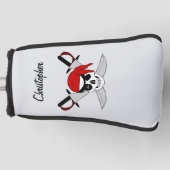 Couvre-club De Golf Pirate Skull And Swords Design (Devant)