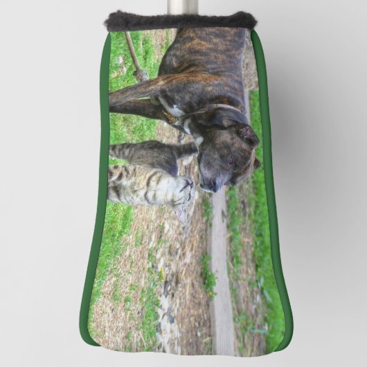 Couvre-club De Golf Pit Bull et Cat (Tourné à 90°)