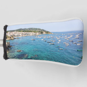 Couvre-club De Golf Pittoresque Blue Ocean Espagne Photo de voyage