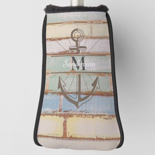 Couvre-club De Golf Plage d'été Patinée côtière Nautique Bois (Tourné à 90°)