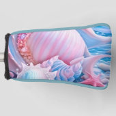 Couvre-club De Golf Plage d'Imaginaire bleu et rose (Devant)