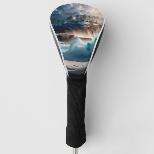 Couvre-club De Golf Plage Front Ocean Waves Paysage 1 (Devant)
