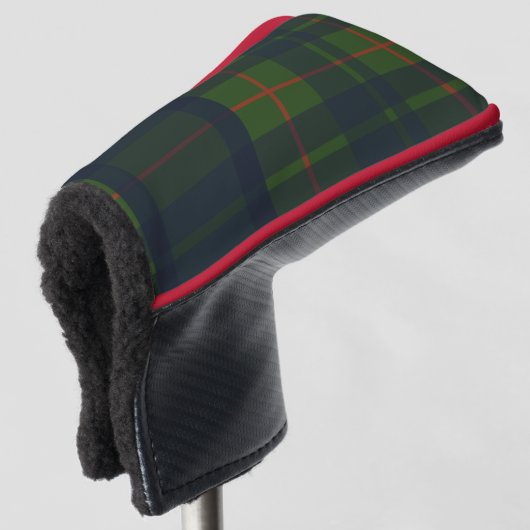 Couvre-club De Golf Plaid Tartan vert et bleu (Devant 3/4)