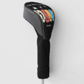 Couvre-club De Golf Plan de la journée Café Golf Vin pour gofer (Incliné)