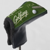 Couvre-club De Golf Plan de retraite de golf sur vert  (Devant 3/4)