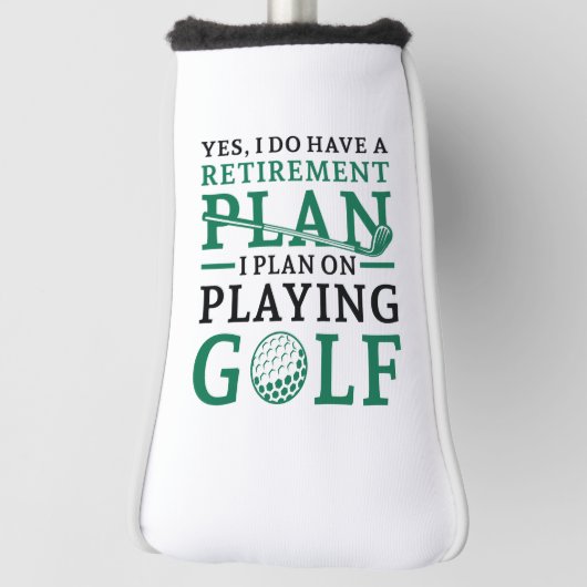 Couvre-club De Golf Plan de retraite Golf (Tourné à 90°)