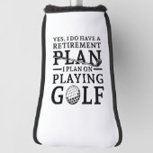 Couvre-club De Golf Plan de retraite Golf (Tourné à 90°)