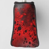 Couvre-club De Golf Plaque de peinture rouge rétro (Tourné à 90°)