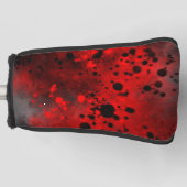 Couvre-club De Golf Plaque de peinture rouge rétro (Devant)