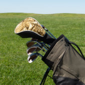 Couvre-club De Golf Plis Dorés Écrasés (In Situ)